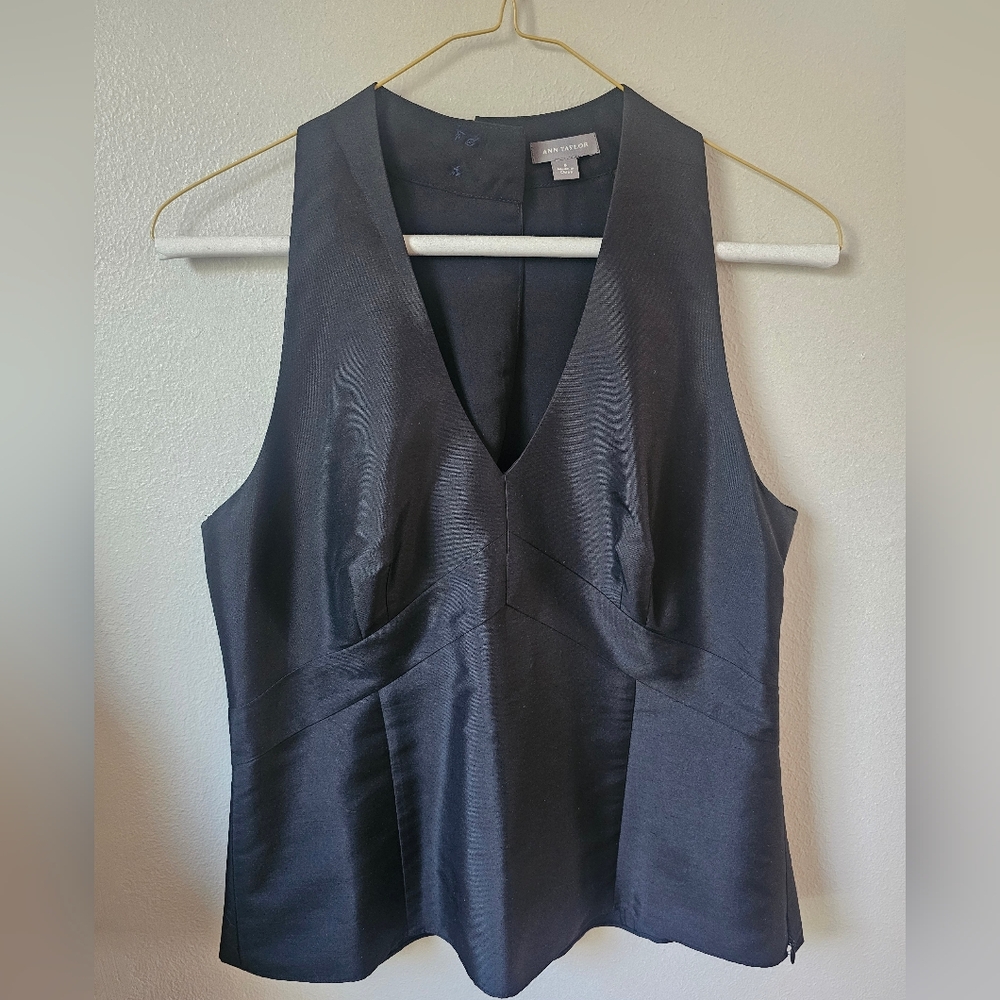 Ann Taylor Classic Black Dressy Top
